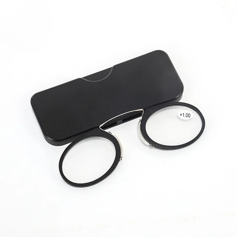 Ultra Thin Stick-On Mini Clip Reading Glasses: Portable Presbyopic Eyewear