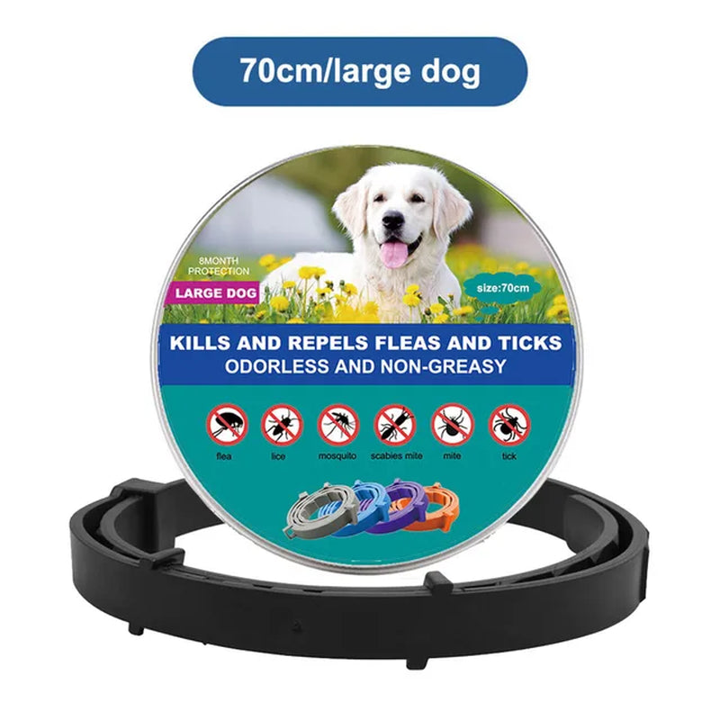 PetSafe Retractable Deworming Collar: Ultimate Flea & Tick Protection for Cats and Dogs