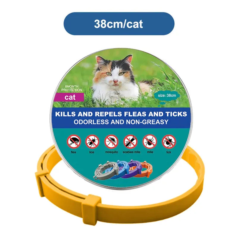 PetSafe Retractable Deworming Collar: Ultimate Flea & Tick Protection for Cats and Dogs