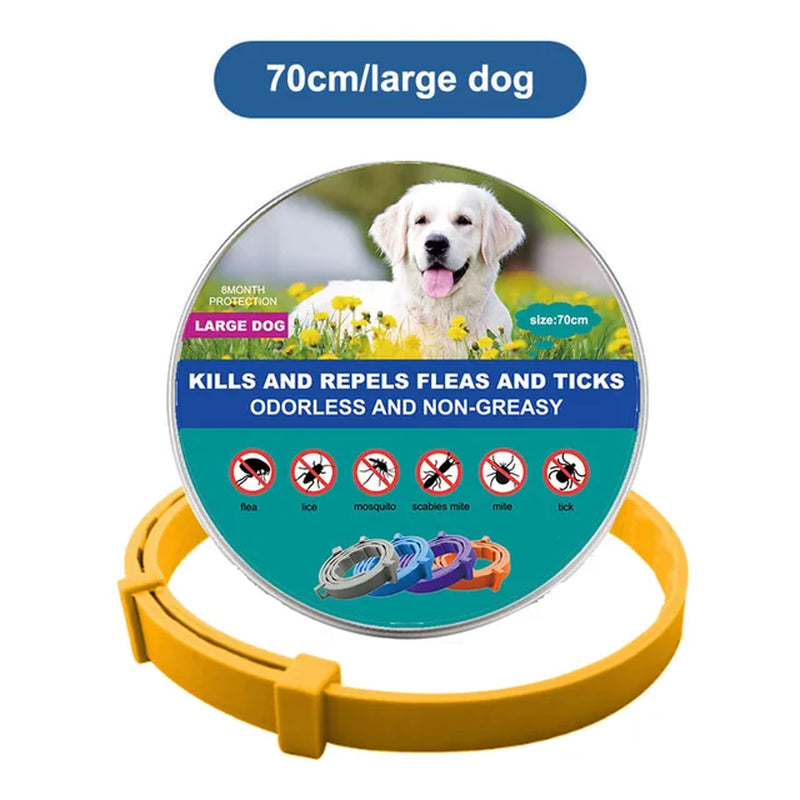 PetSafe Retractable Deworming Collar: Ultimate Flea & Tick Protection for Cats and Dogs