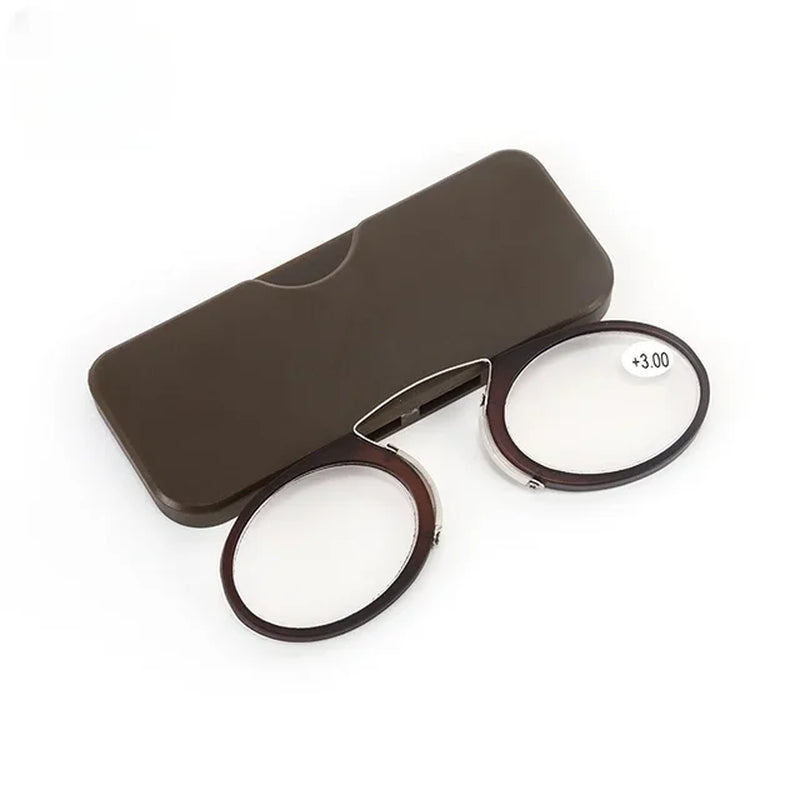 Ultra Thin Stick-On Mini Clip Reading Glasses: Portable Presbyopic Eyewear