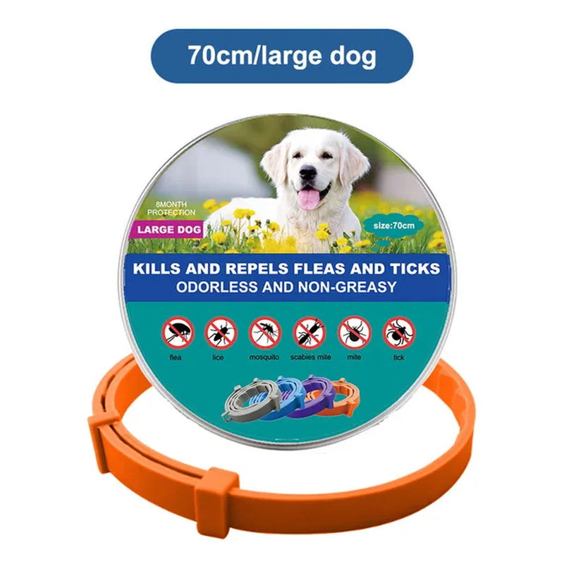 PetSafe Retractable Deworming Collar: Ultimate Flea & Tick Protection for Cats and Dogs