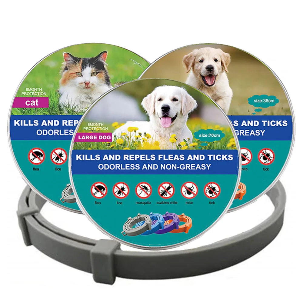 PetSafe Retractable Deworming Collar: Ultimate Flea & Tick Protection for Cats and Dogs