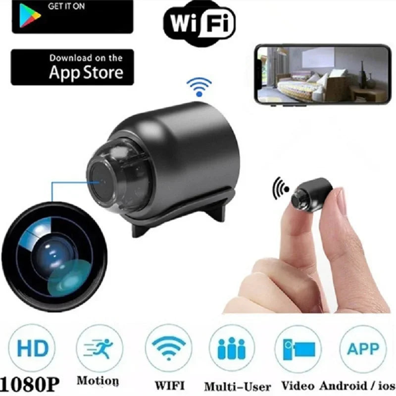 Wireless HD Mini Baby Monitor with Night Vision Security Camera