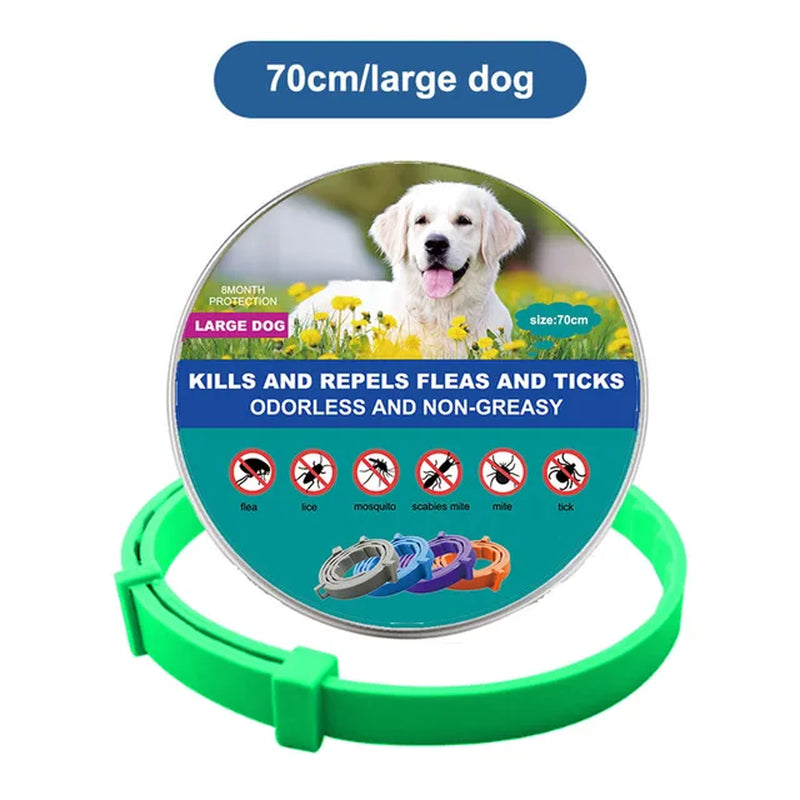 PetSafe Retractable Deworming Collar: Ultimate Flea & Tick Protection for Cats and Dogs