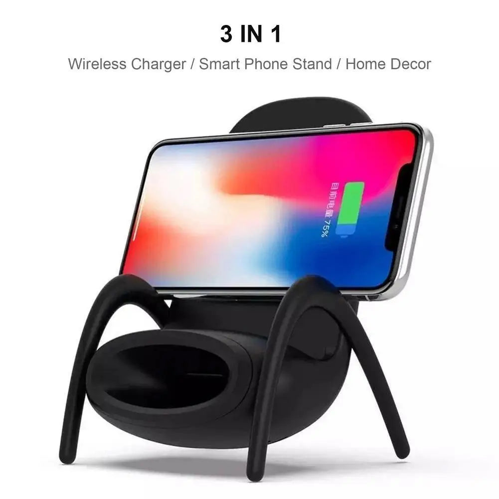 Mini Chair Wireless Charger Stand 15W Universal Mobile Phone Holder