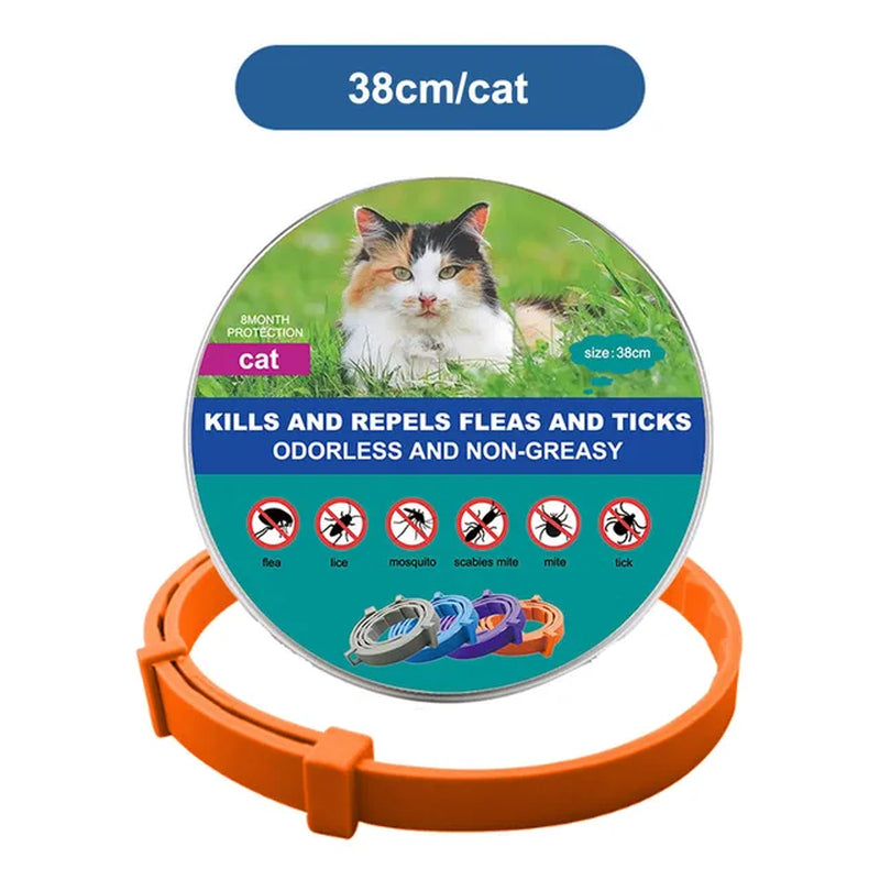 PetSafe Retractable Deworming Collar: Ultimate Flea & Tick Protection for Cats and Dogs